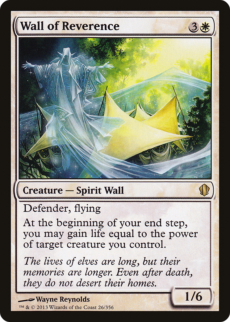 Wall of Reverence (C13-026) [Commander 2013] MTG Single Wizards of the Coast