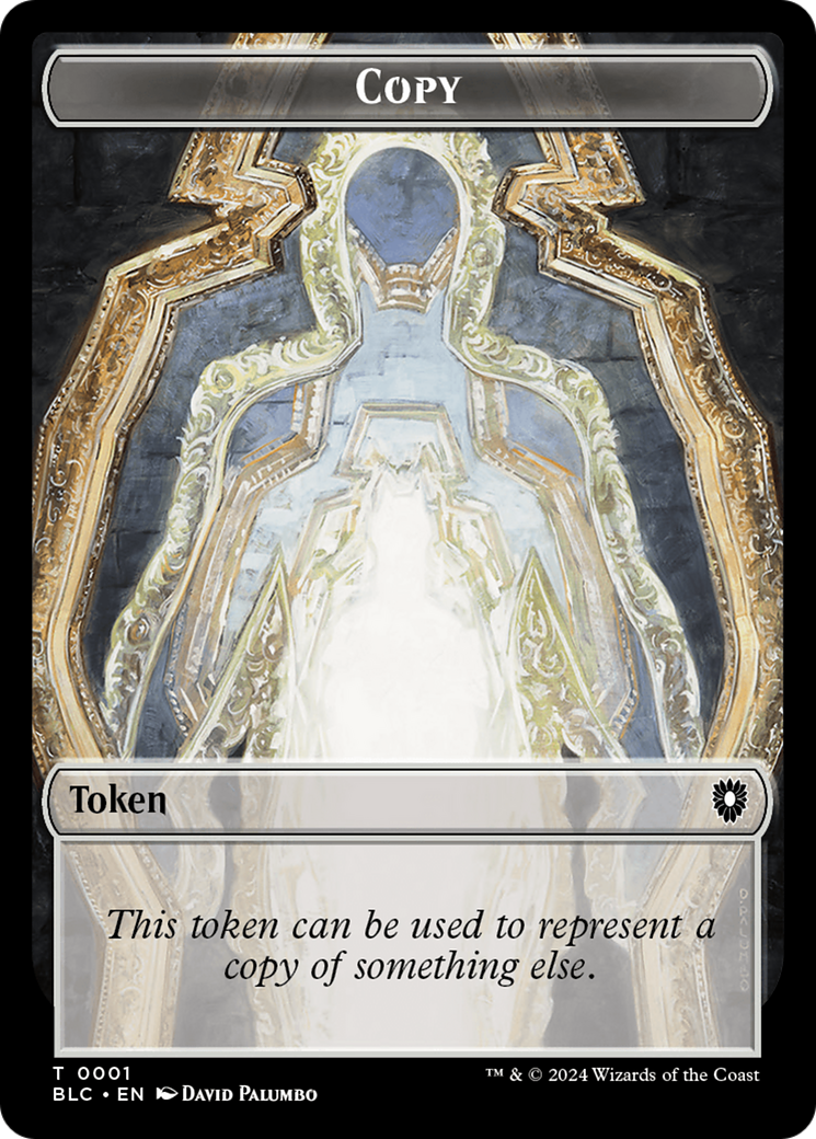 Copy (TBLC-001) [Tokens] Bloomburrow Commander Tokens Foil MTG Single Wizards of the Coast