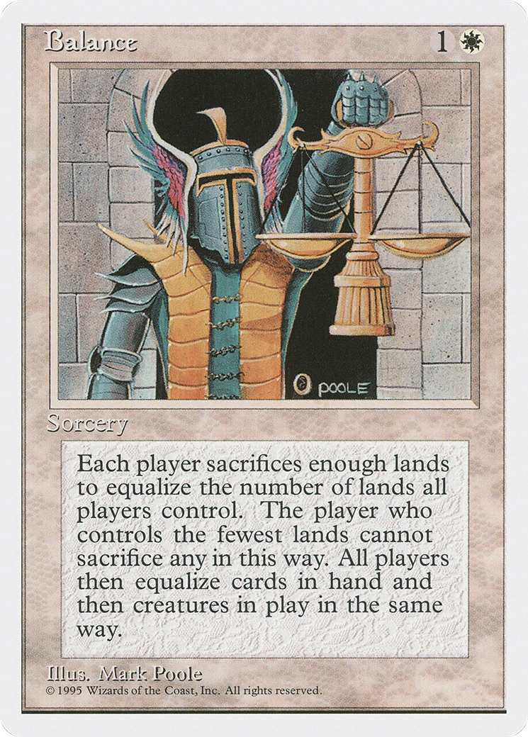 Balance (4ED-006) [Fourth Edition] MTG Single Wizards of the Coast