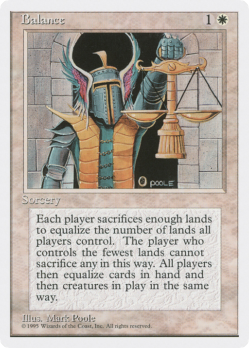Balance (4ED-006) [Fourth Edition] MTG Single Wizards of the Coast