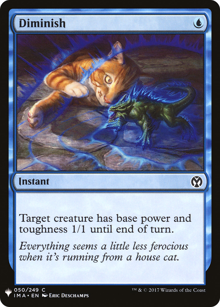 Diminish (LIST-IMA-50) [Mystery Booster] The List MTG Single Wizards of the Coast