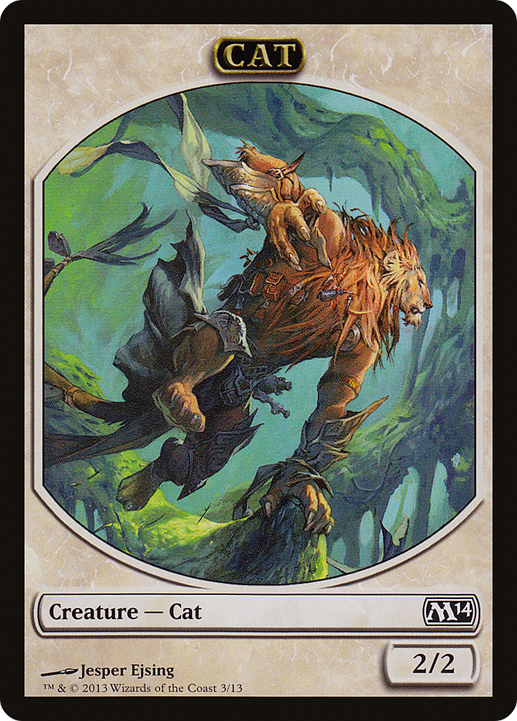Cat Token (M14-003) [Tokens] Magic 2014 Tokens MTG Single Wizards of the Coast