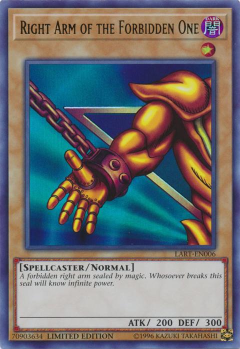 Right Arm of the Forbidden One [LART-EN006] Ultra Rare Yugioh Single Yu-Gi-Oh!   