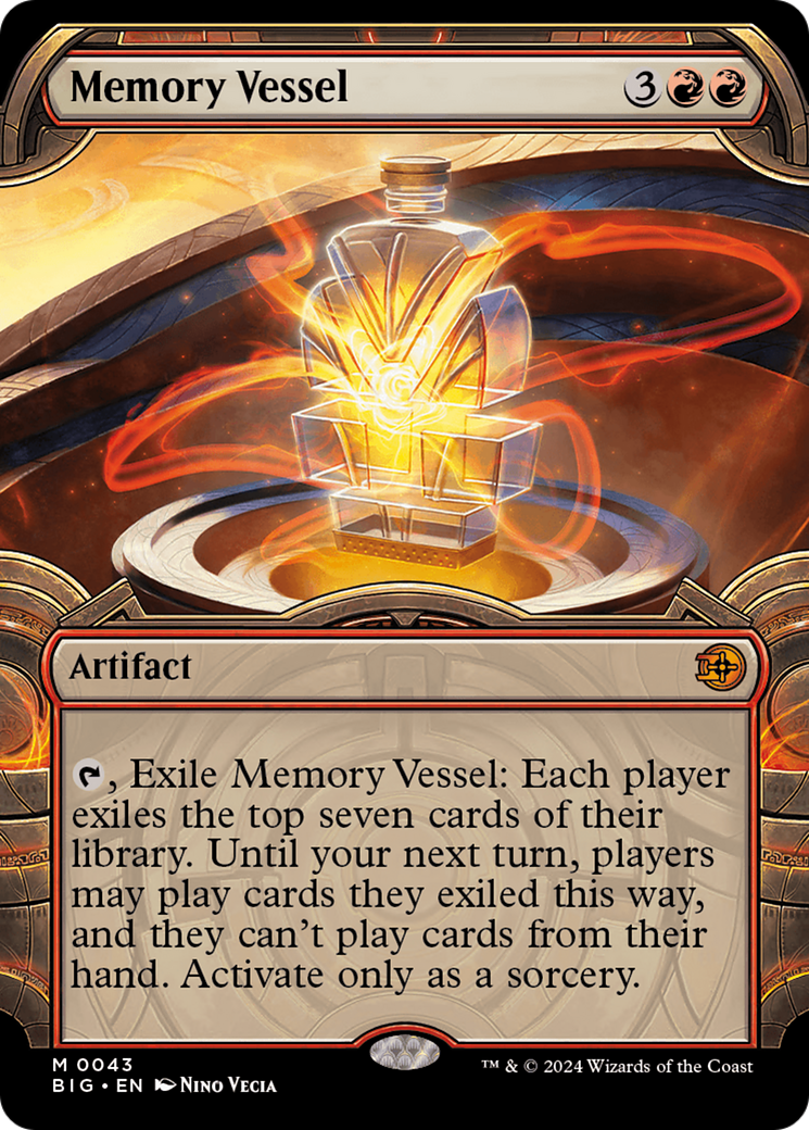 Memory Vessel (BIG-043) [The Big Score] (Showcase) MTG Single Wizards of the Coast