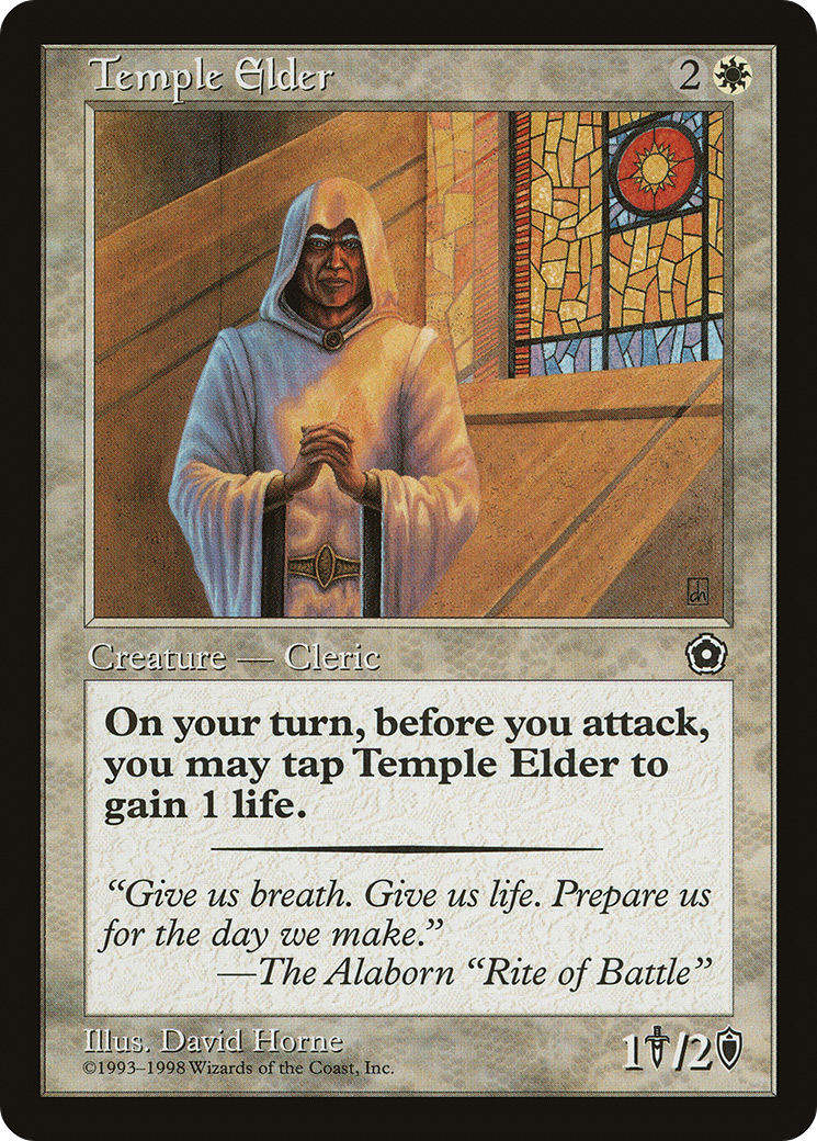 Temple Elder (P02-) [Misc] Portal Second Age MTG Single Wizards of the Coast
