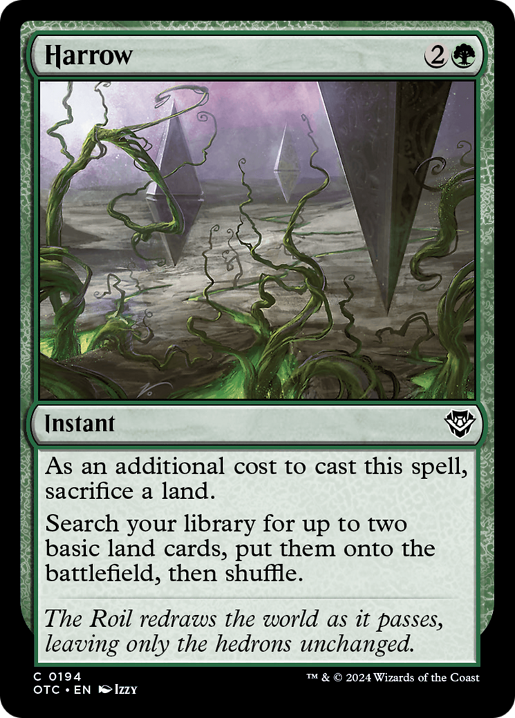 Harrow (OTC-194) [Outlaws of Thunder Junction Commander] MTG Single Wizards of the Coast
