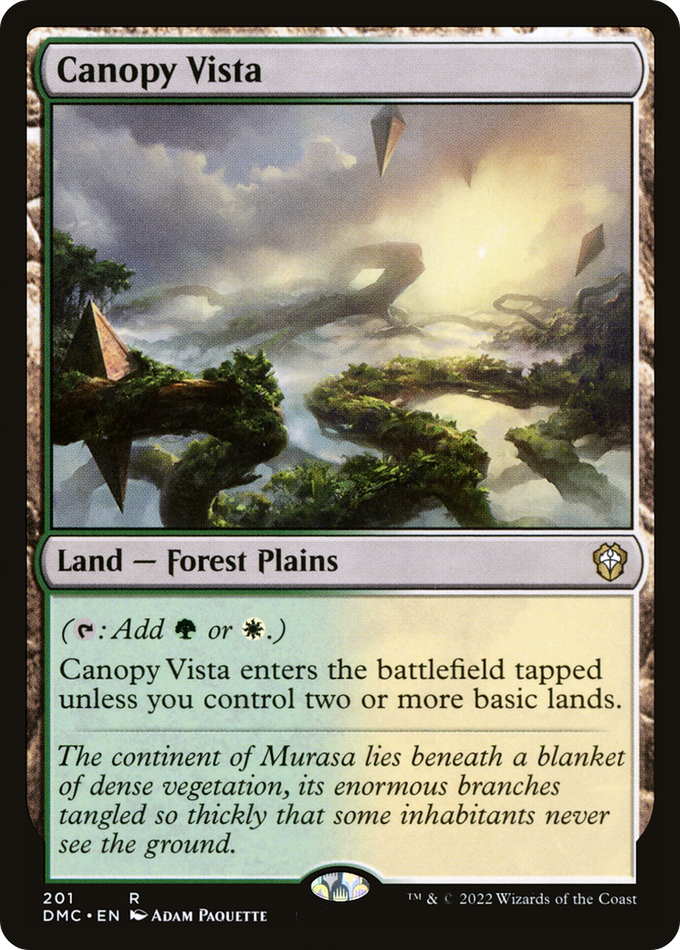 Canopy Vista (DMC-201) [Dominaria United Commander] MTG Single Wizards of the Coast