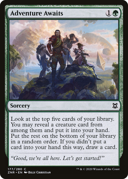 Adventure Awaits (ZNR-177) [Zendikar Rising] MTG Single Wizards of the Coast