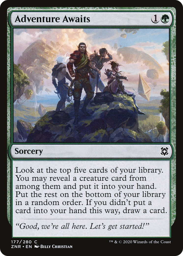 Adventure Awaits (ZNR-177) [Zendikar Rising] Foil MTG Single Wizards of the Coast