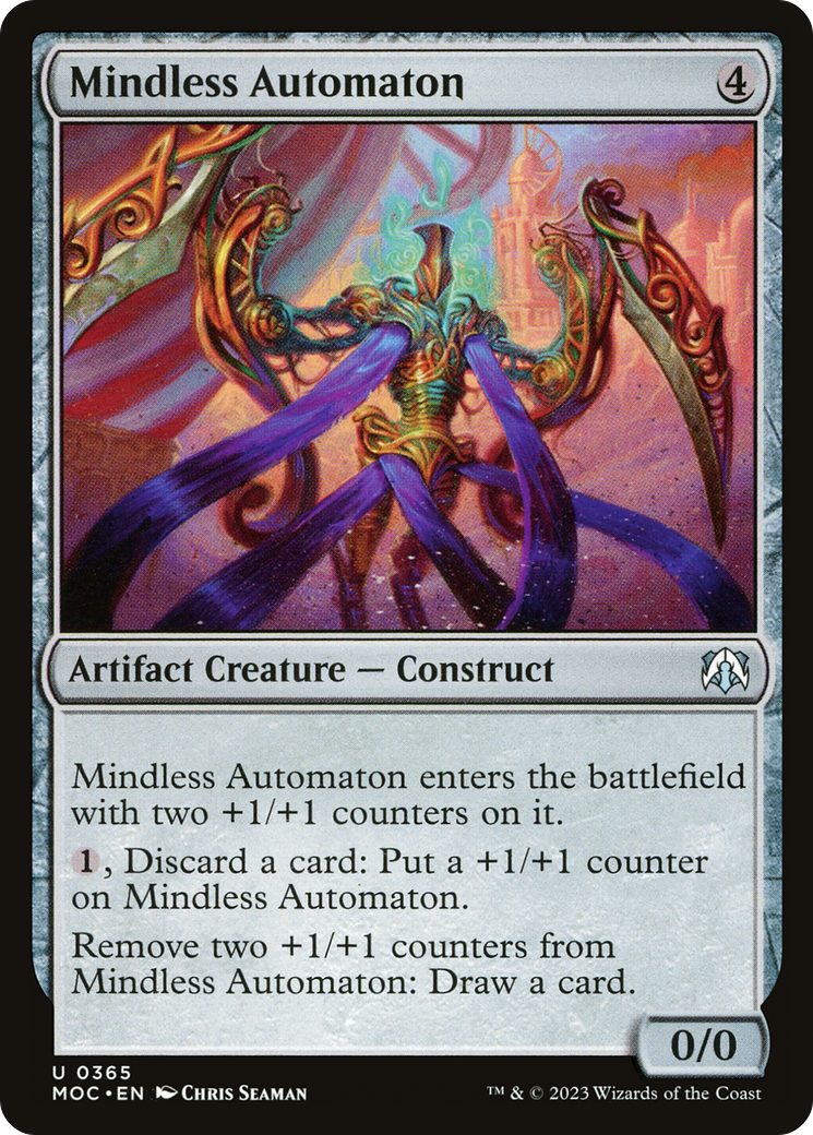Mindless Automaton (MOC-365) [March of the Machine Commander] MTG Single Wizards of the Coast