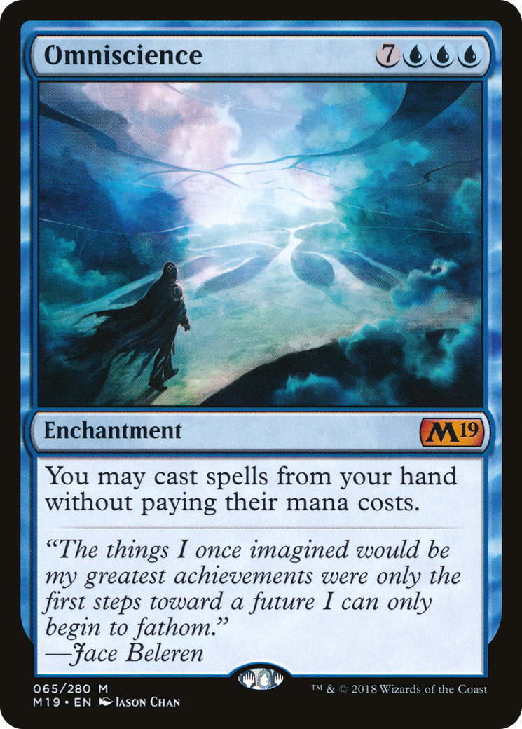Omniscience (M19-065) [Core Set 2019] Foil MTG Single Wizards of the Coast