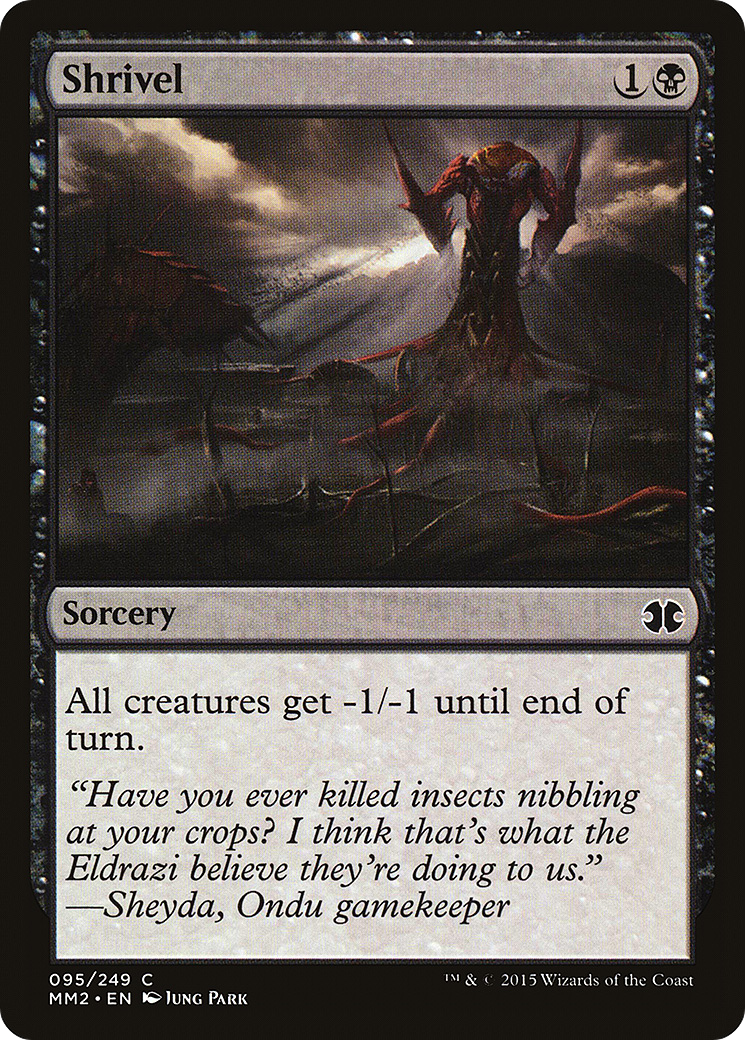 Shrivel (MM2-095) [Modern Masters 2015] Foil MTG Single Modern Masters 2015