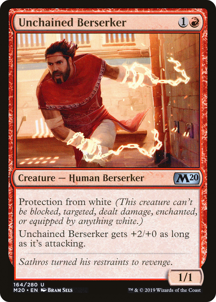 Unchained Berserker (M20-164) [Core Set 2020] Foil MTG Single Wizards of the Coast