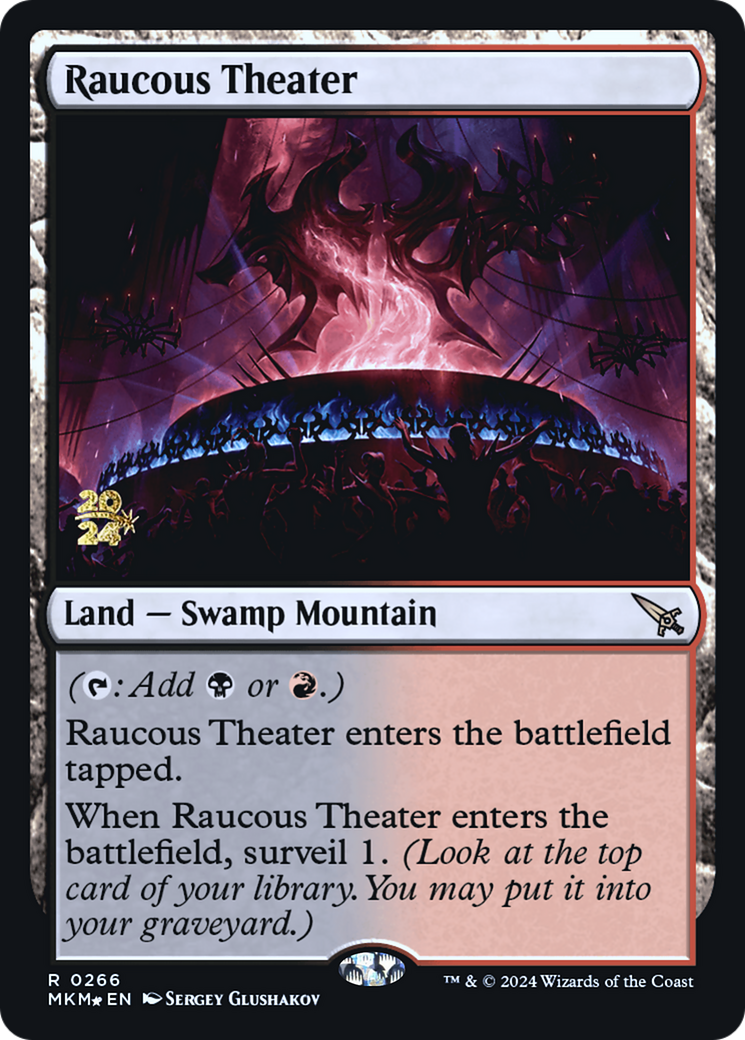 Raucous Theater (PRE-266) [Murders at Karlov Manor Promos] Foil MTG Single Wizards of the Coast
