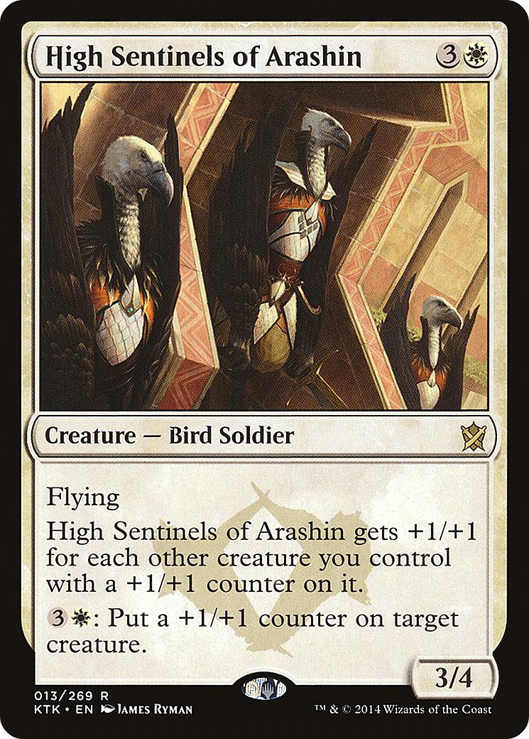 High Sentinels of Arashin (KTK-013) [Khans of Tarkir] MTG Single Wizards of the Coast