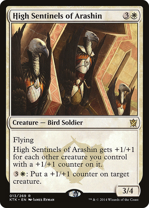 High Sentinels of Arashin (KTK-013) [Khans of Tarkir] MTG Single Wizards of the Coast