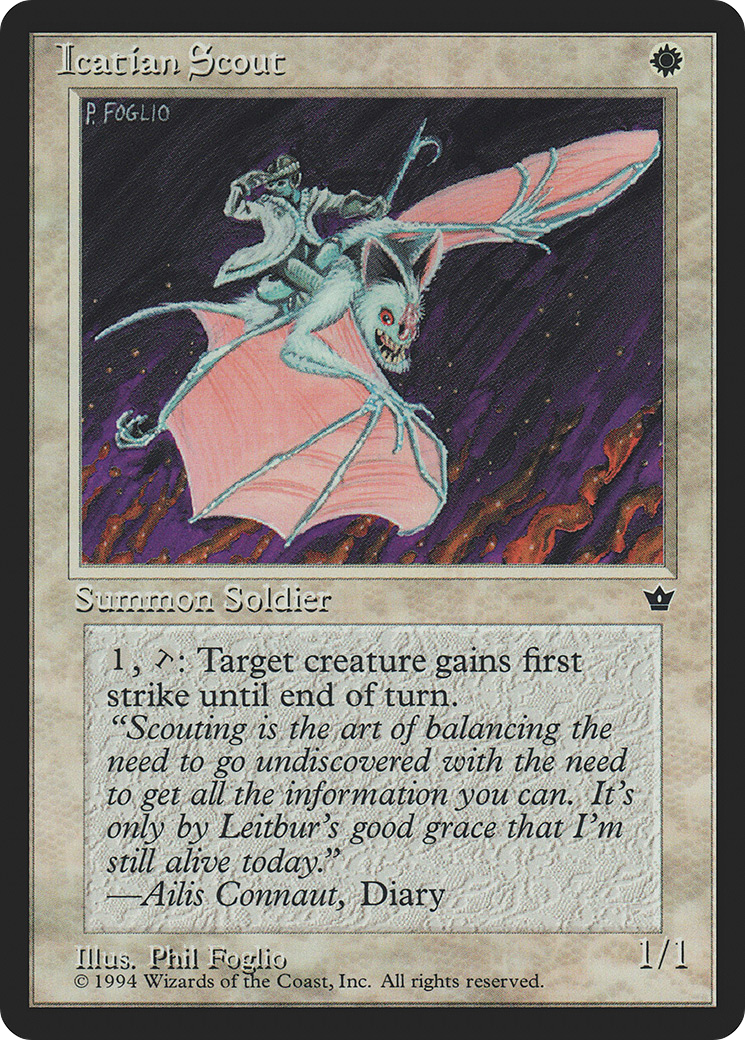 Icatian Scout (Foglio) (FEM-) [Fallen Empires] MTG Single Wizards of the Coast