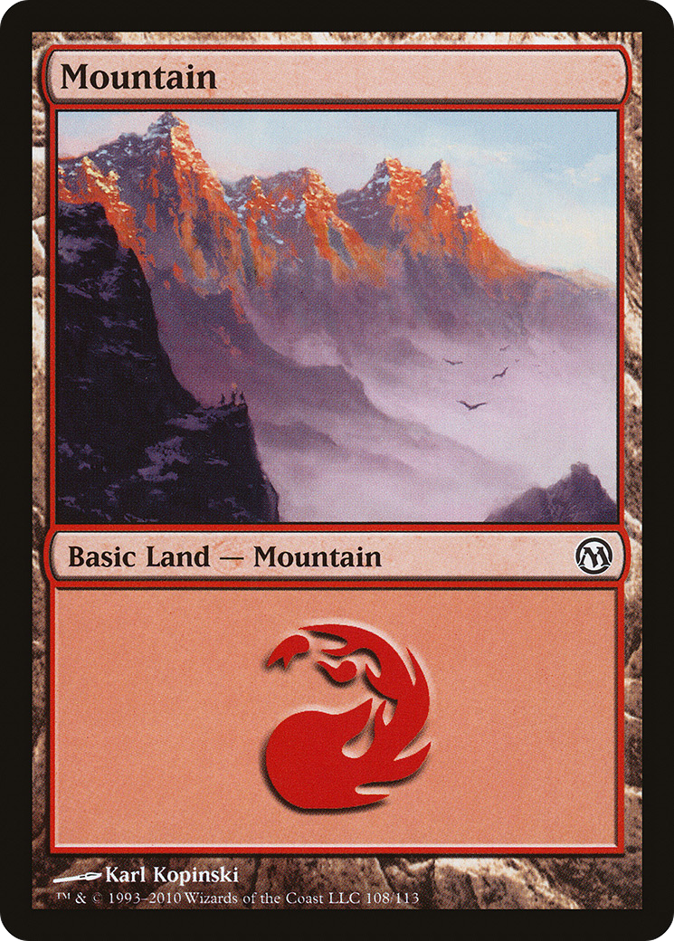 Mountain (108) (DPA-108) [Misc] Duels of the Planeswalkers MTG Single Wizards of the Coast