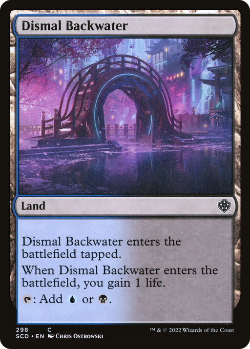 Dismal Backwater (SCD-298) [Starter Commander Decks] MTG Single Wizards of the Coast