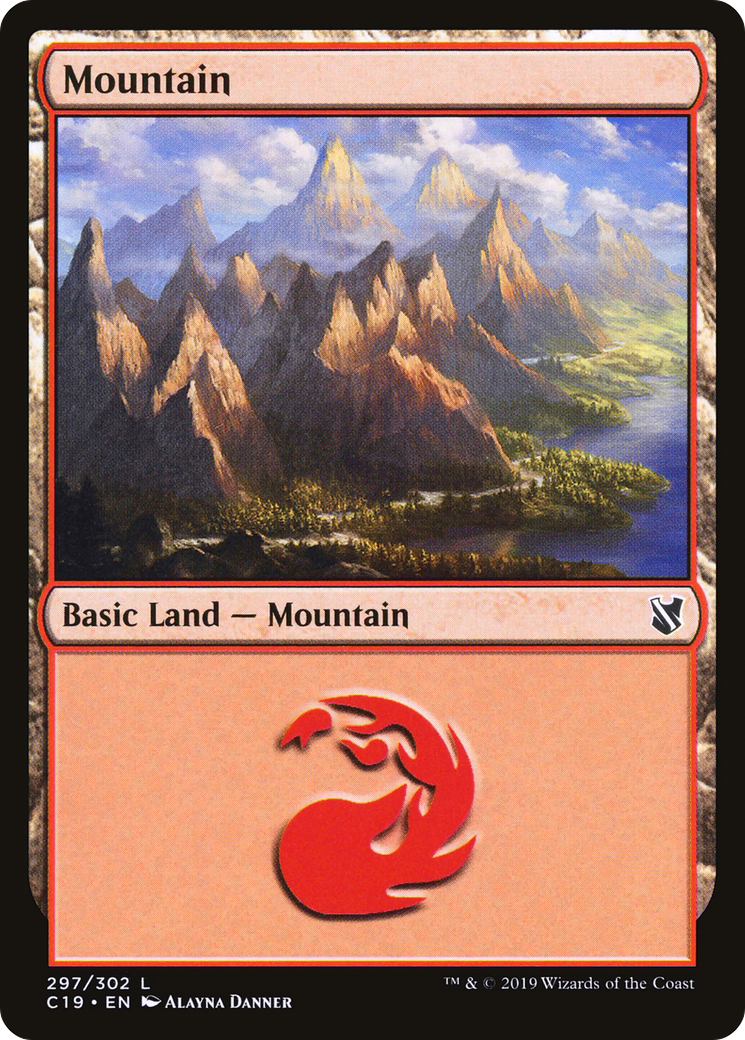 Mountain (C19-297) [Commander 2019] MTG Single Wizards of the Coast
