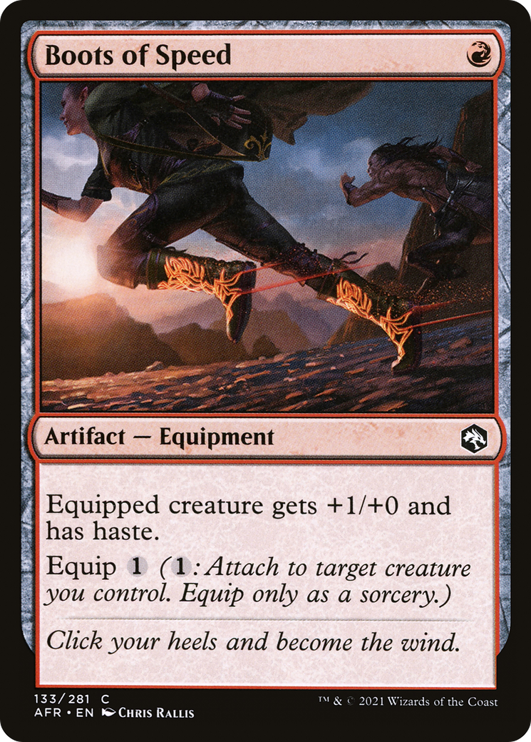 Boots of Speed (AFR-133) [Adventures in the Forgotten Realms] MTG Single Wizards of the Coast