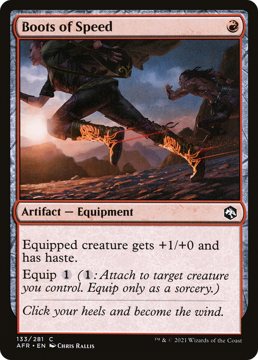 Boots of Speed (AFR-133) [Adventures in the Forgotten Realms] MTG Single Wizards of the Coast