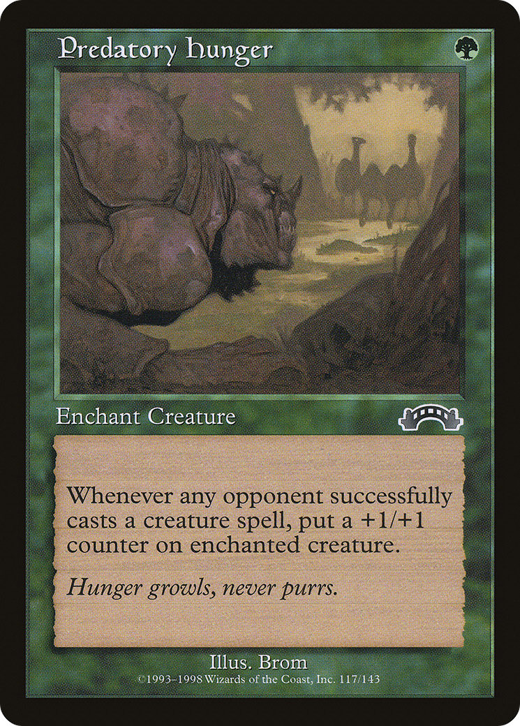 Predatory Hunger (EXO-117) [Exodus] MTG Single Wizards of the Coast