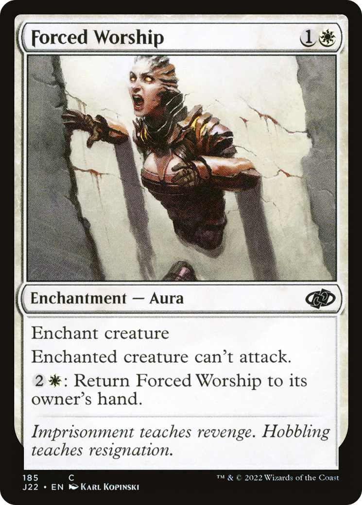 Forced Worship (J22-185) [Jumpstart 2022] MTG Single Wizards of the Coast