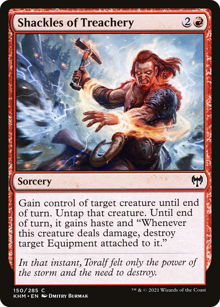 Shackles of Treachery (KHM-150) [Kaldheim] Foil MTG Single Wizards of the Coast