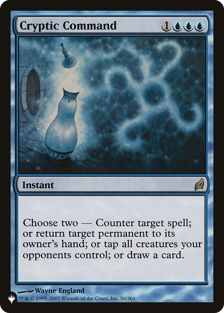 Cryptic Command (LRW) (LIST-56/301) [Mystery Booster] The List MTG Single Wizards of the Coast