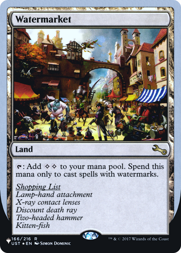 Watermarket (LIST-062) [Mystery Booster] The List (Unfinity Foil Edition) Foil MTG Single Wizards of the Coast