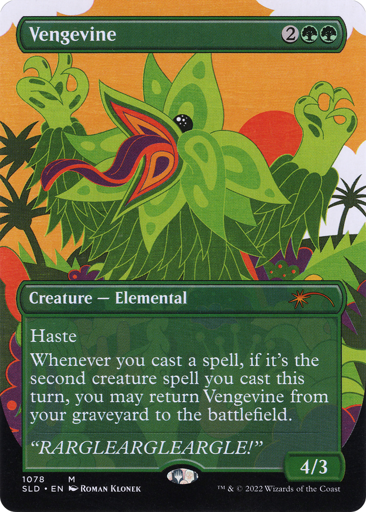 Vengevine (SLD-1078) [Secret Lair] Drop (Borderless) MTG Single Wizards of the Coast