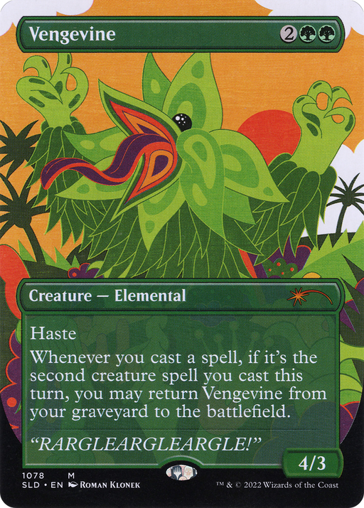 Vengevine (SLD-1078) [Secret Lair] Drop (Borderless) MTG Single Wizards of the Coast