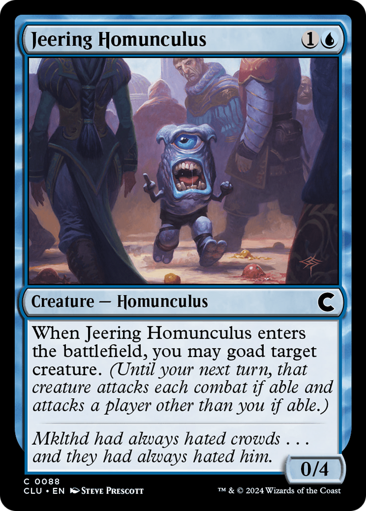 Jeering Homunculus (CLU-088) [Ravnica: Clue Edition] MTG Single Wizards of the Coast