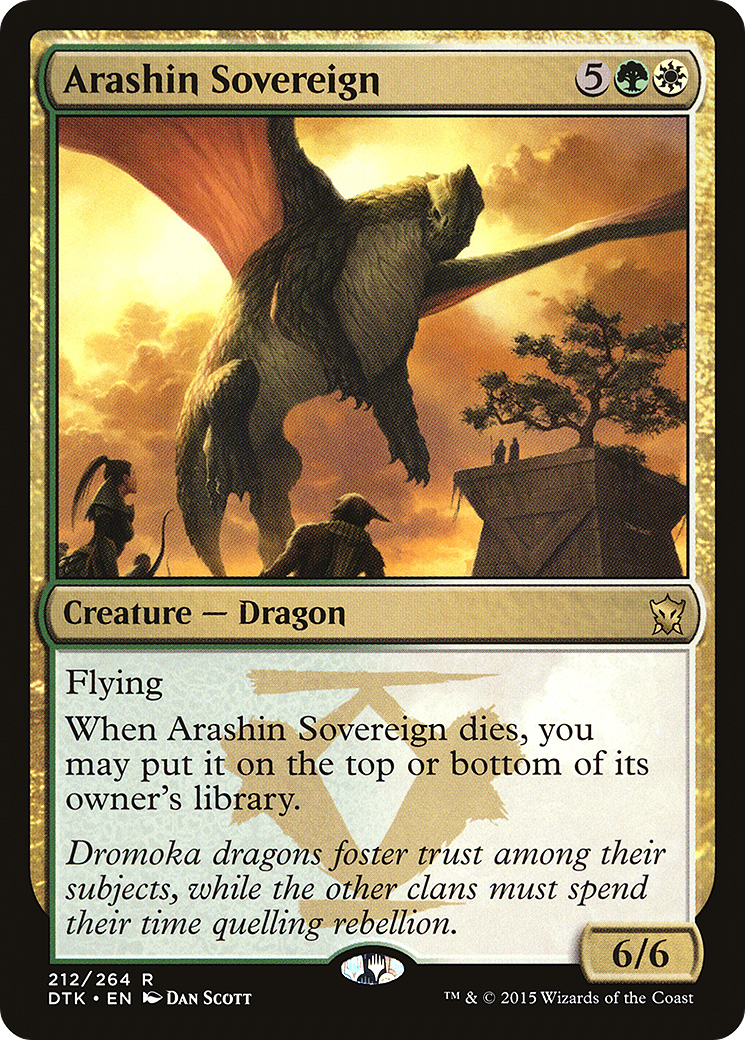 Arashin Sovereign (DTK-212) [Dragons of Tarkir] Foil MTG Single Wizards of the Coast