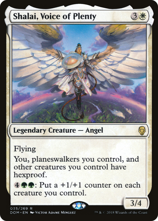 Shalai, Voice of Plenty (DOM-035) [Dominaria] MTG Single Wizards of the Coast
