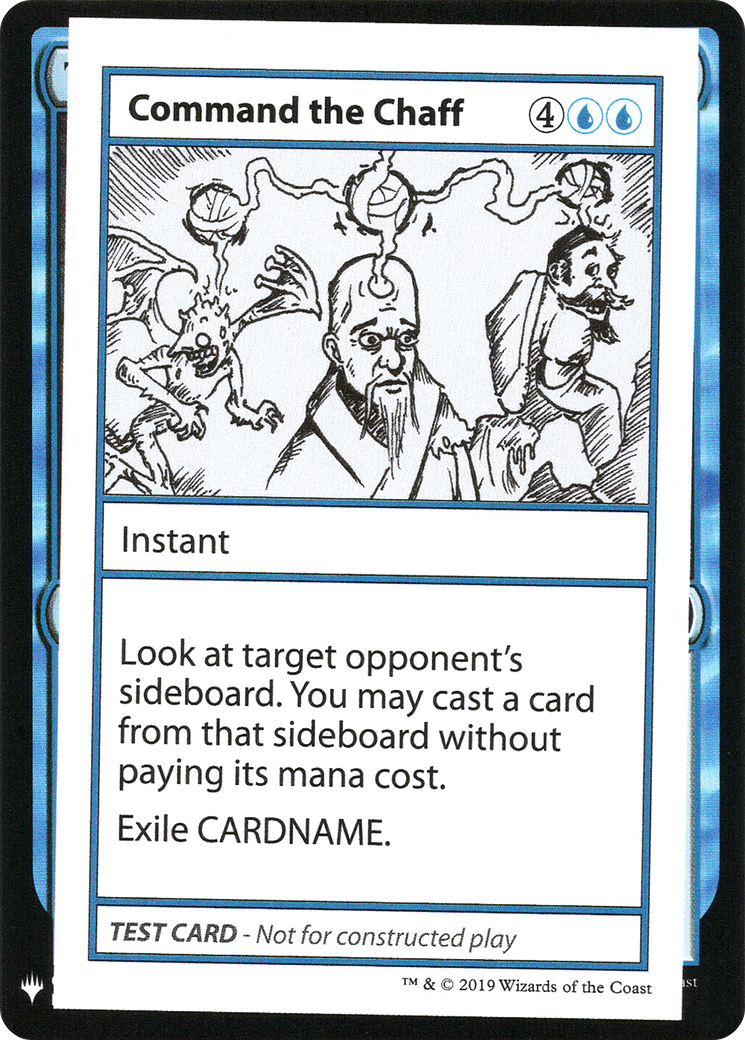 Command the Chaff (CMB1-) [Mystery Booster] Playtest Cards 2019 MTG Single Wizards of the Coast