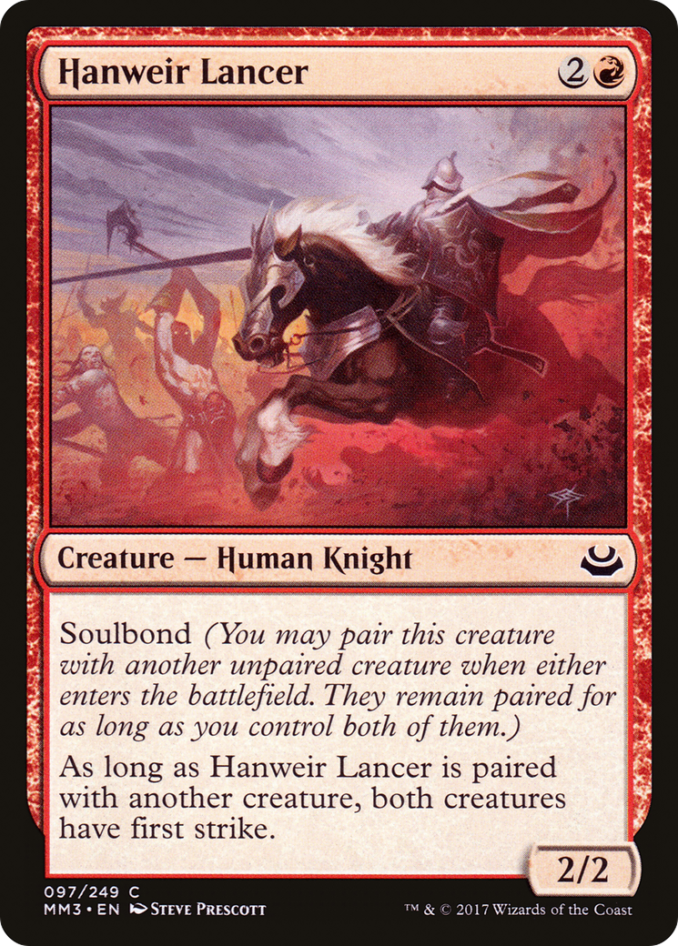 Hanweir Lancer (MM3-097) [Modern Masters 2017] Foil MTG Single Wizards of the Coast