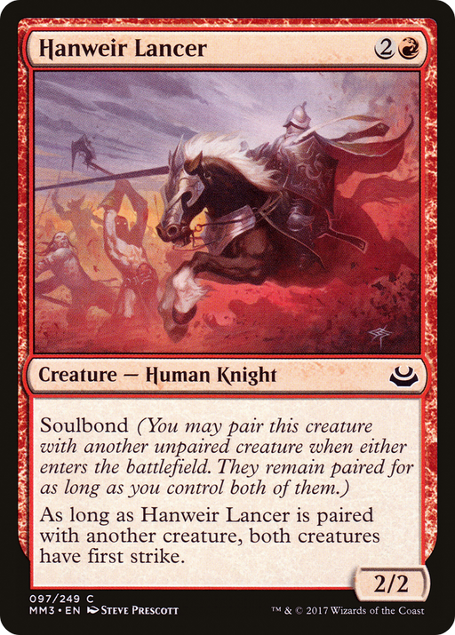 Hanweir Lancer (MM3-097) [Modern Masters 2017] Foil MTG Single Wizards of the Coast