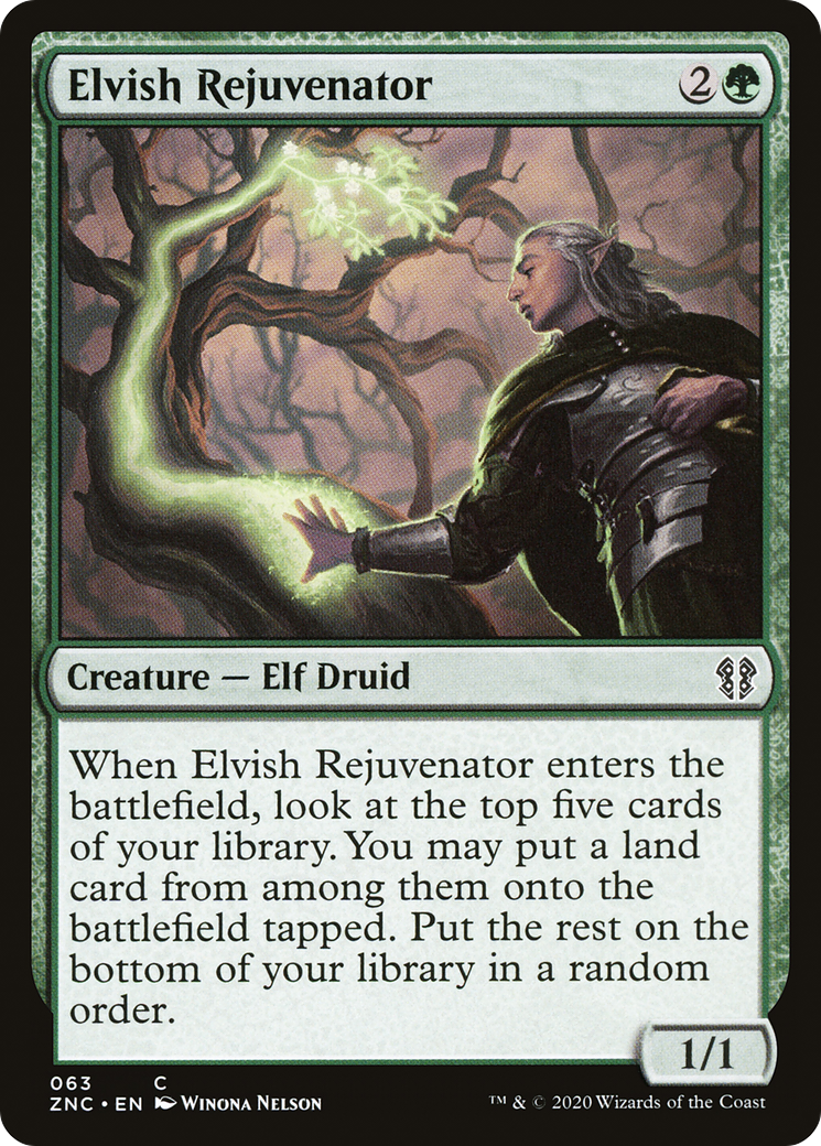 Elvish Rejuvenator (ZNC-063) [Zendikar Rising Commander] MTG Single Wizards of the Coast