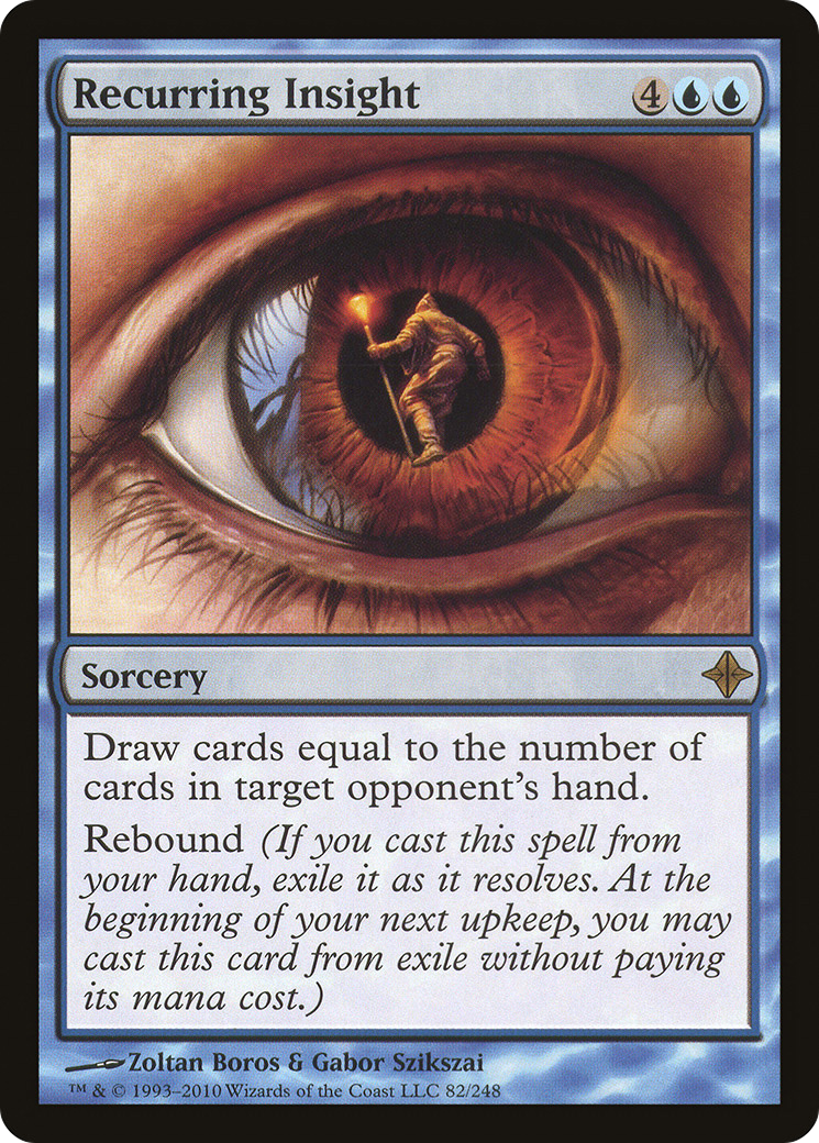 Recurring Insight (ROE-082) [Rise of the Eldrazi] Foil MTG Single Wizards of the Coast
