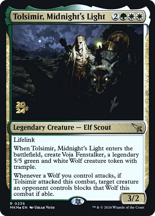 Tolsimir, Midnight's Light (PRE-236) [Murders at Karlov Manor Promos] Foil MTG Single Wizards of the Coast