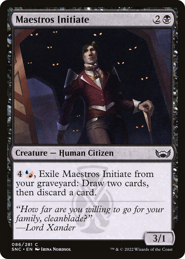 Maestros Initiate (SNC-086) [Streets of New Capenna] MTG Single Wizards of the Coast