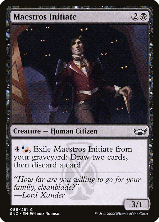 Maestros Initiate (SNC-086) [Streets of New Capenna] MTG Single Wizards of the Coast