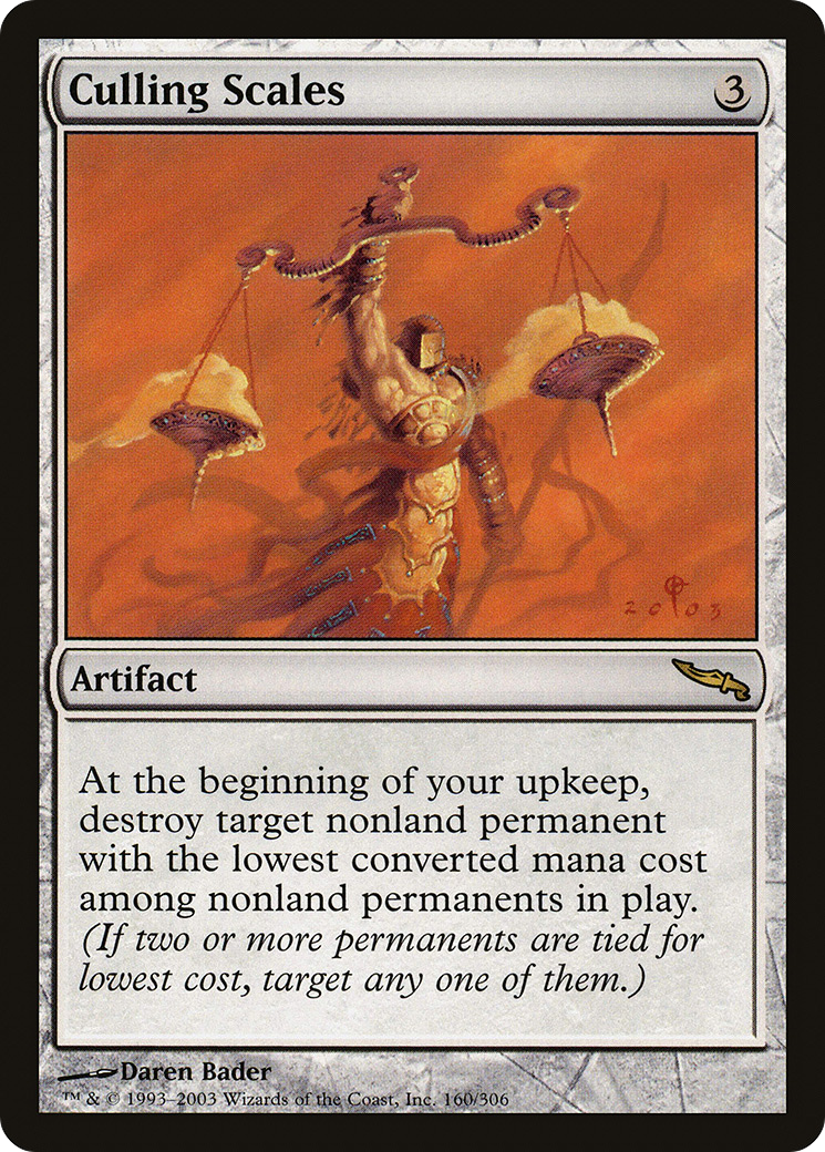 Culling Scales (MRD-160) [Mirrodin] MTG Single Wizards of the Coast
