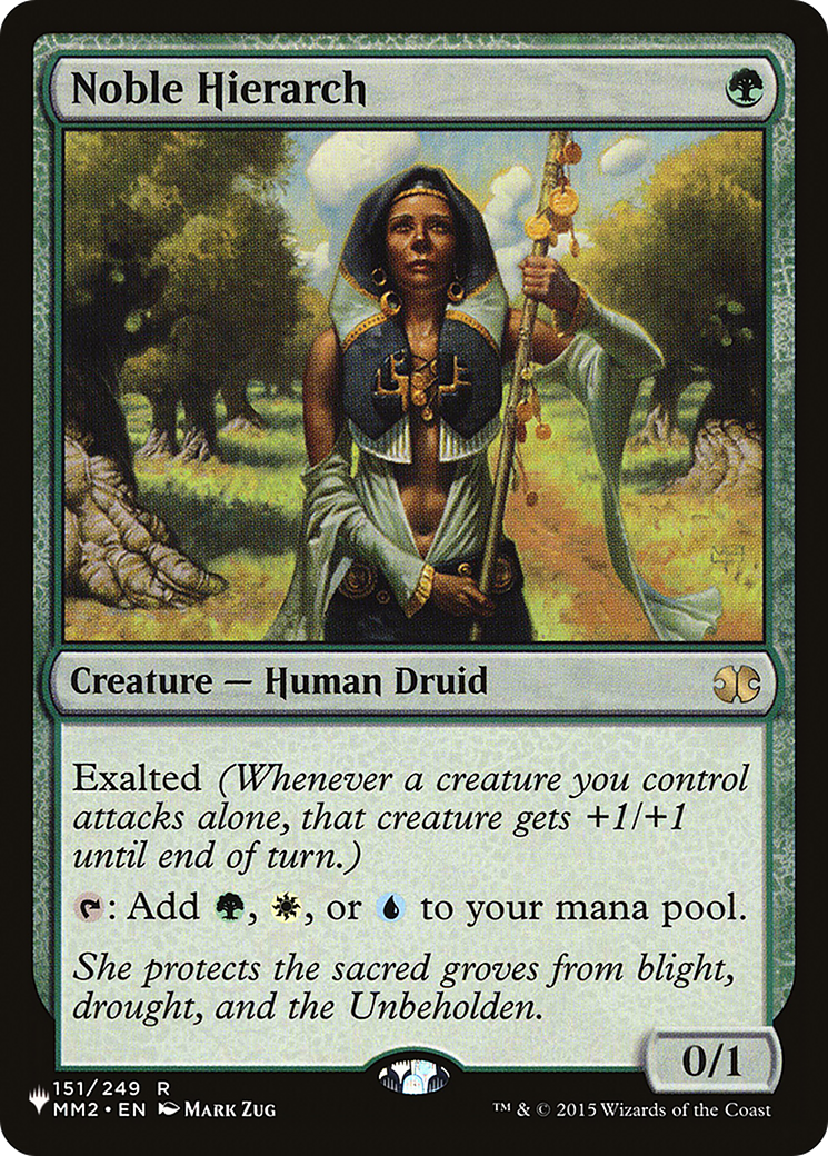 Noble Hierarch (LIST-151/249) [Mystery Booster] The List MTG Single Wizards of the Coast