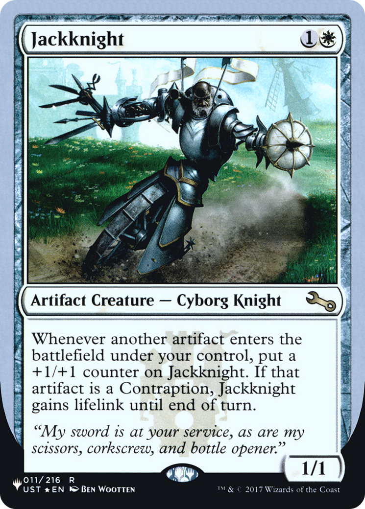 Jackknight (LIST-005) [Mystery Booster] The List (Unfinity Foil Edition) Foil MTG Single Wizards of the Coast