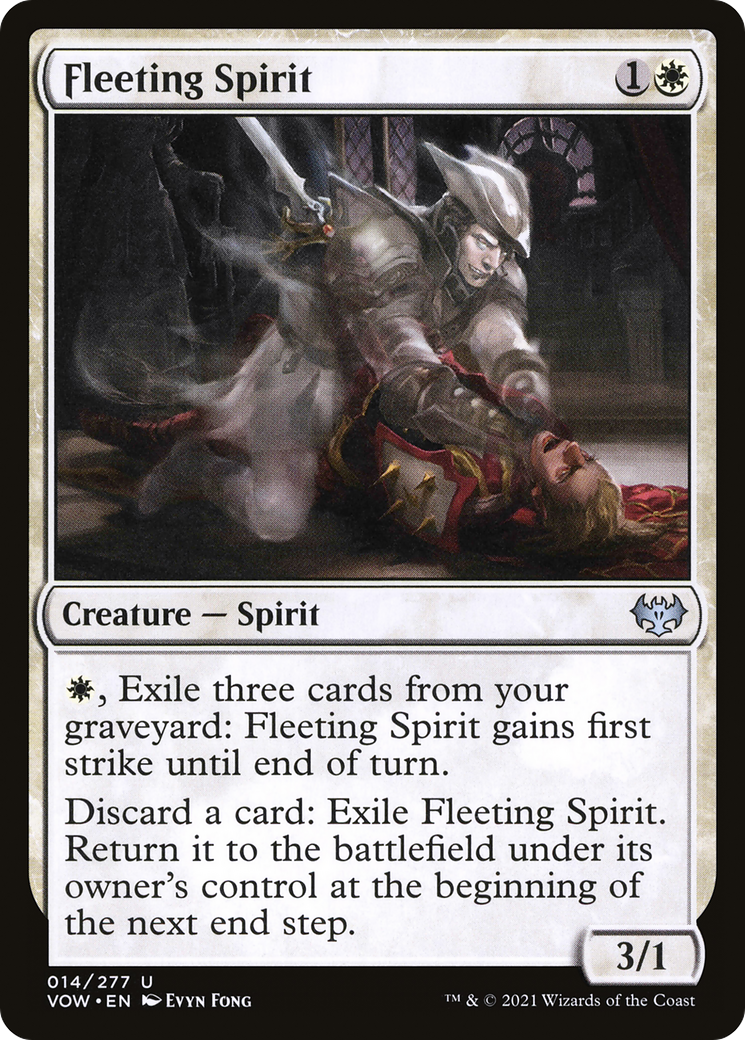 Fleeting Spirit (VOW-014) [Innistrad: Crimson Vow] MTG Single Wizards of the Coast