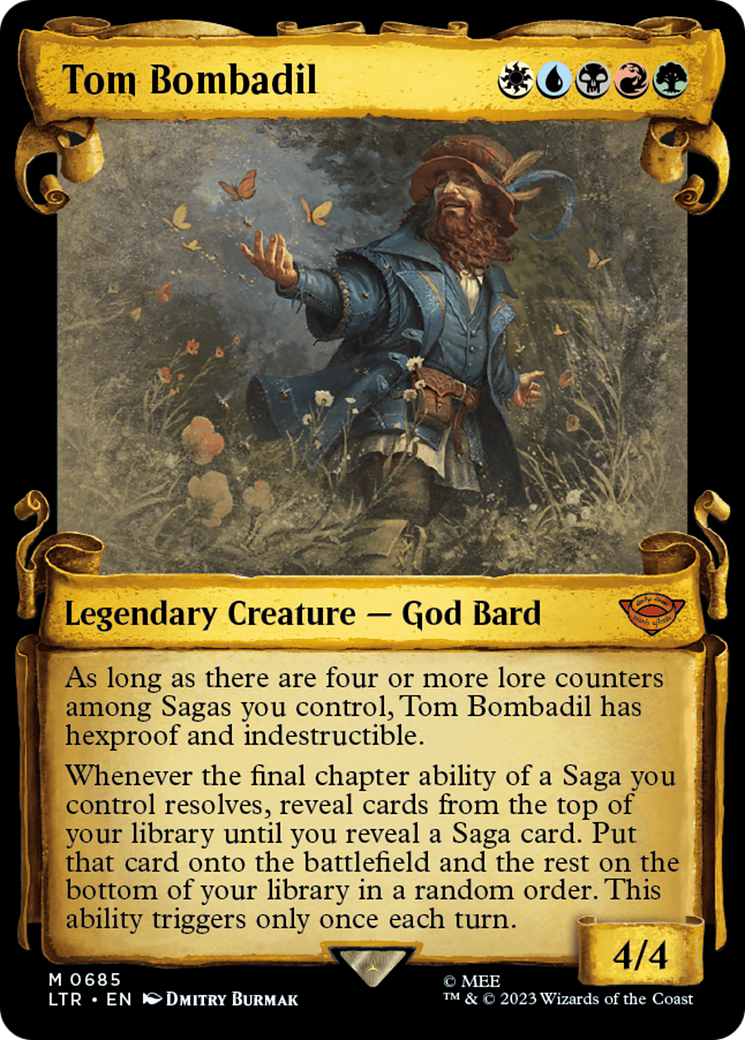 Tom Bombadil (Showcase Scrolls) (LTR-685) [The Lord of the Rings: Tales of Middle-earth] (Showcase) MTG Single Wizards of the Coast