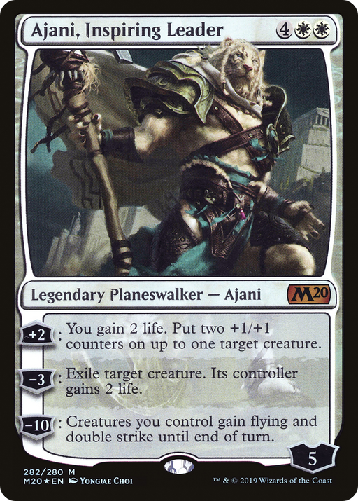 Ajani, Inspiring Leader (M20-282) [Core Set 2020] Foil MTG Single Wizards of the Coast